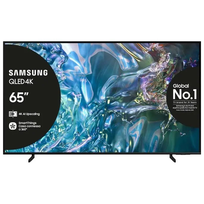 Samsung TV QE65Q60DAUXZT QLED 4K Smart TV 65'' Quantum processor Lite 4K AirSlim DVBT-2 Titan Gray 2024