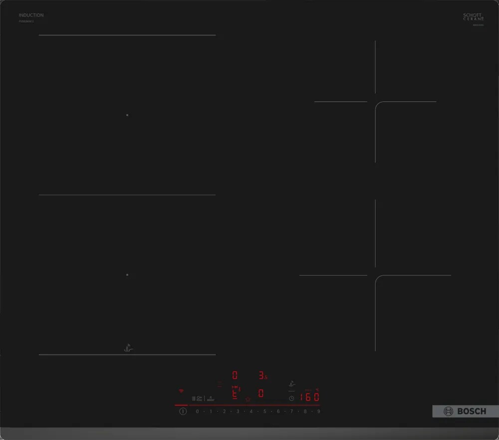 Bosch PVS63KHC1E 6 Piano cottura a induzione cm 59 - vetroceramica nero