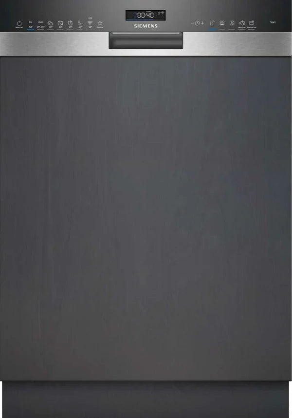 Siemens SN55ES12CE Iq500 Lavastoviglie integrata parziale cm.60 - 14 coperti - frontale inox spazzolato